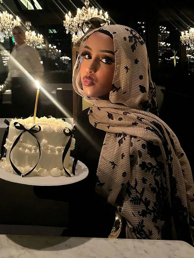 1Pcs Muslim Watercolour Print Hijabs Women Islamic Ramadan Headscarf Modal Cotton Foulard Femme Shawl Wrap Foulard Bandana 2026