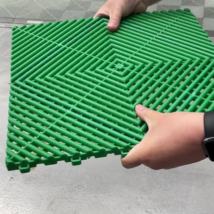 Diy 2026 Factory Wholesalers Price Strength Car Garage Floor Grate Plastic Modular Interlocking Tiles Pp Garage Floor Tiles
