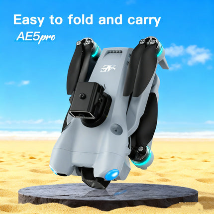 2026 AE5 Max Drone 8K HD Quadcopter with 4.5' Screen Control 20 Min Battery Headless Mode 360° Flip Mini Helicopter Toy for Kids