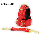 red  ankle cuffs