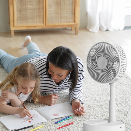 KASYDoFF Portable Oscillating Desk Fan, 8-Inch＆ 5400mAh USB Battery Operated Fan with 4 Speed Strong Airflow Foldable Personal