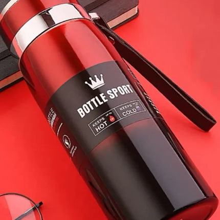 1000ml Large Capacity Stainless Steel Insulated Water Bottle Leakproof Portable Sport Flask for Men Women Outdoor Hiking
