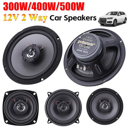 4/5/6.5 Inch Car Speakers 12V 2 Way Full Frequency Car HiFi Coaxial Speaker 4 Ohms 300W/400W/500W Audio Music Stereo Subwoofer