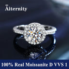 1.0ct with box / YB-White Moissanite