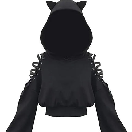2021 Amazon European New Style Cute Cat Y-Back Sweatshirt Crew Neck China Made Other Patterned Hooded Sweatshirt For All Seasons