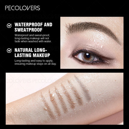Smooth No Blooming Brown Eyebrow Pencil Double Headed Triangle Natural Long Lasting Eyebrow Pencil Makeup Cosmetics