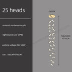 25 heads / gold / neutral light