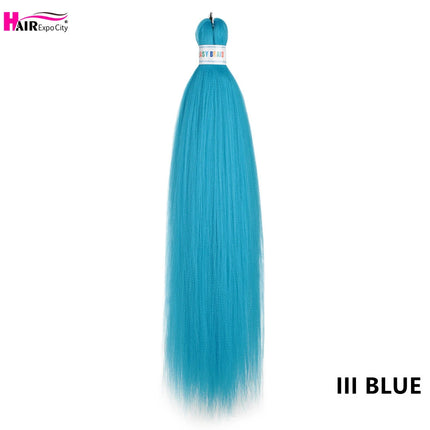 Easy Braids 26Inch Synthetic Jumbo Braids Hair Extensions Ombre Colorful Braiding Hair Pre Stretched Hair Expo City