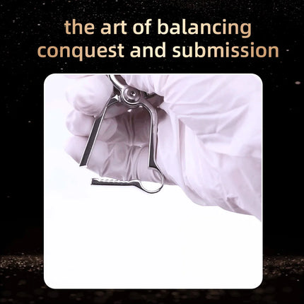QKKQ Handheld Stainless Steel Nipple Clamp Nipples Stimulator Sexy Tools Teat Bondage For Women Couple Intimate Game BDSM Toys