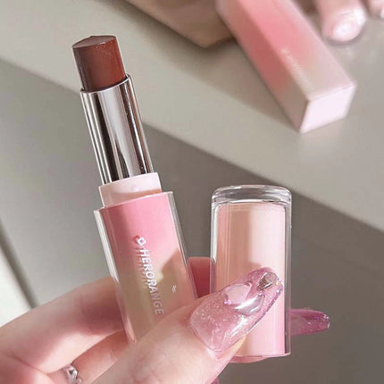 1Pc HERORANGE Water Gloss Mirror Lipstick Crystal Jelly Transparent Moisturizing Long Lasting Solid Lip Gloss Cosmetic