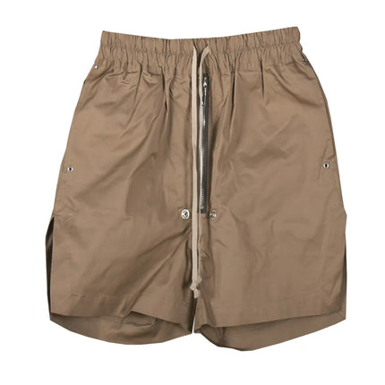 RO25 Dark High Street Shorts Men's Quarter Pants Zipper Drift Straps Summer Casual Split Shorts Versatile Shorts Retro