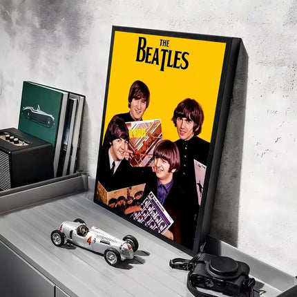 Band The B-Beatles Poster Stickers HD Waterproof Painting Wall Art for Bedroom Living Room Home Decor Decoration Gift