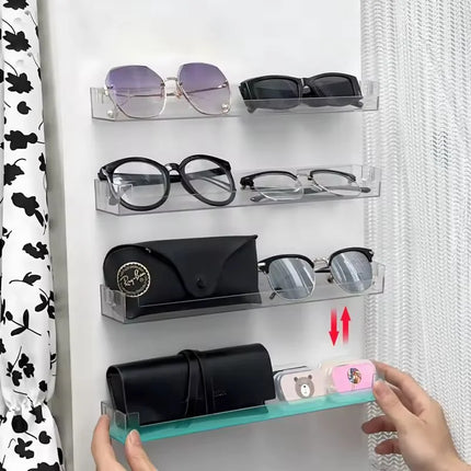Acrylic Display Stand Wall Mounted Storage Rack Clear Doll Blind Box Storage Organizer Holder Children Shelf Home Offices