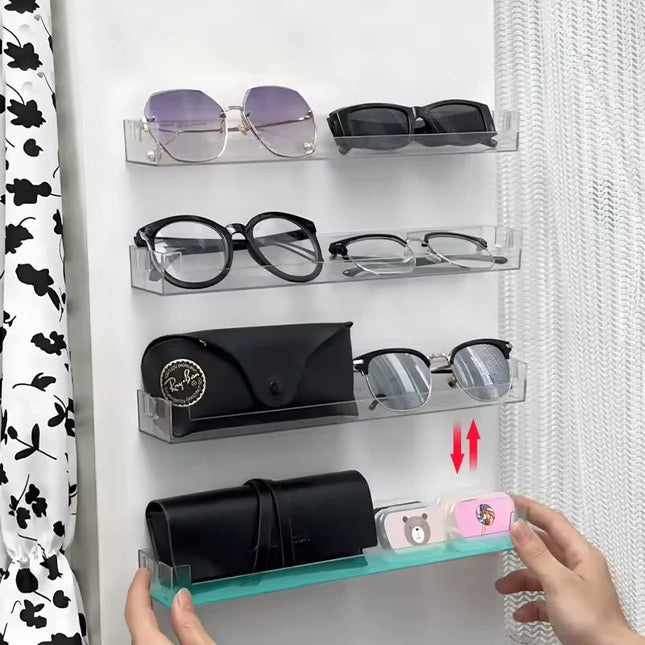 Acrylic Display Stand Wall Mounted Storage Rack Clear Doll Blind Box Storage Organizer Holder Children Shelf Home Offices