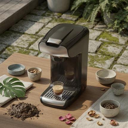 Capsule Espresso Machine Easy to Use Pod Espresso Machine Kitchen Appliance Rich Crema 750 W for Home