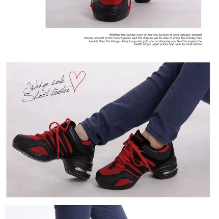 Large Size Women's Dance Shoes Soft Outsole Woman Breath Jazz Hip Hop Shoes Sports Sneakers Ladies Girl Modern Jazz Dancing 2025