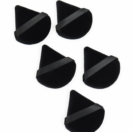 Black Triangle Powder Puff Facial Makeup Sponge Soft Velvet Cosmetics Puff Mixer Beauty Foundation Make-Up Sponge Makeup Access