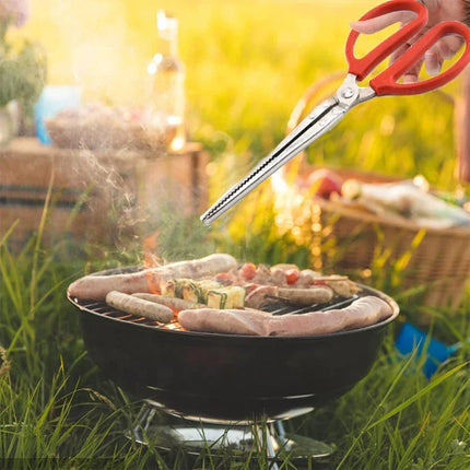 Durable Seafood Hand Tool Stable  Multifunction Stainless Steel Crab Tongs Eels Clip Long Handle Kitchen Anti Slip