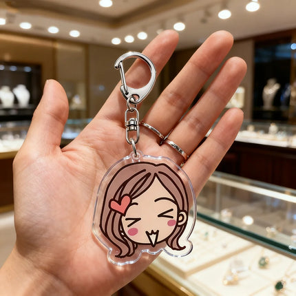 Cute Anime Nana Keychain for Accessorie Bag NANA Chibi Farming Charm Keyrings Jewelry Friends Oosaki Nan Manga Gifts