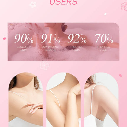 Japan Sakura Underarm Tightening Cream Knee Buttocks Dark Skin Bleach Improve Melanin Pigmentation Dull Moisturizing Brighten