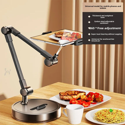 1Pcs Overhead Phone Stand Desktop Articulated Arm Holder for Live Streaming Video Recording Filming Multi-Angle Table Mount