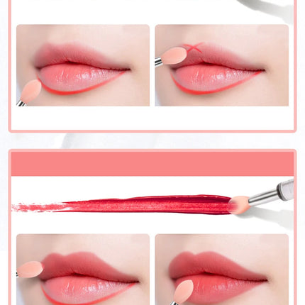 1/3/10pcs Portable Silicone Lip Brush with Cover Soft Multifunction Lip Balm Applicator Lipstick Lipgloss Makeup Brush Reusable