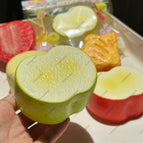 Green apple slice