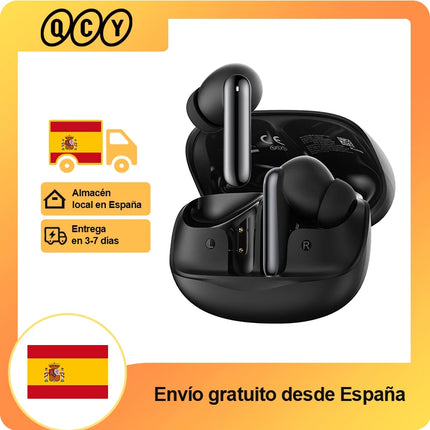QCY Melobuds N50 ANC Bluetooth 5.4 Wireless Earphones Active Noise Cancellation 6 Mics Clear Call Earbuds Multipoint Connection