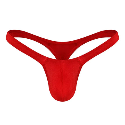 Sexy Solid Color Thongs Low-Rise Simple T-Back Thong Bluge Pouch Briefs G-String Bikini Underwear Man Thong For Men