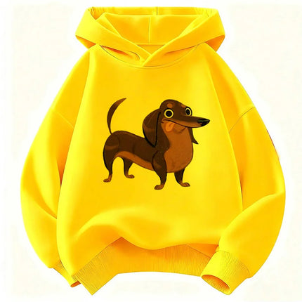 Fashion Dachshund Dog Funny Hoodie Kids Children's Sweatshirt Hoody for Boys Girls Casual Hoodies Y2k Clothes