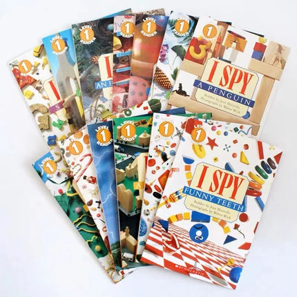 13PCS Box Set I Spy Reader Collection Visual Discovery English Picture Book Child Early Education Kids Reading Age 3-6 Years