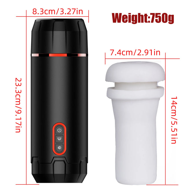 Automatic Male Masturbator Cup Sucking Vibration Blowjob Real Vagina Pocket Pussy Penis Oral Sex Machine Adults Toys For Man 18+
