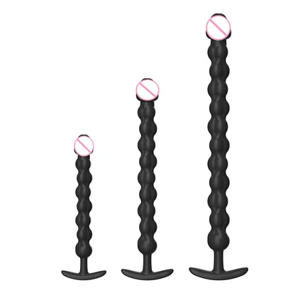 Extra-long Anal Dildo Butt Plug Prostate Massager Adult Gay Anal Beads deeper Stimulation G-spot Clitoral Sex Toys for Men Women