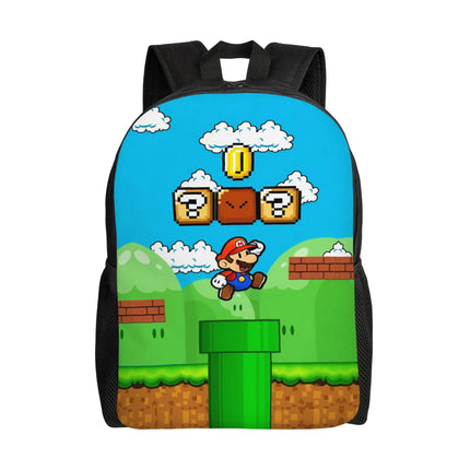 3D Printing M-Marioed Backpacks for Boys Girls Cartoon Yoshi College School Travel Bags Men Women Bookbag Fits 15 Inch Laptop