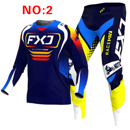 motocross child set Motorcycle jersey and pants kids clothing big boy girl Youth mx gear set Customized Number Nameracing suit