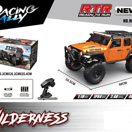 New 1/10 HB R1011 RTR Remote Control Vehicle 2.4G Full Proportional Rock Crawler LED Light 4WD Off-Road Climbing Car Toys Gifts