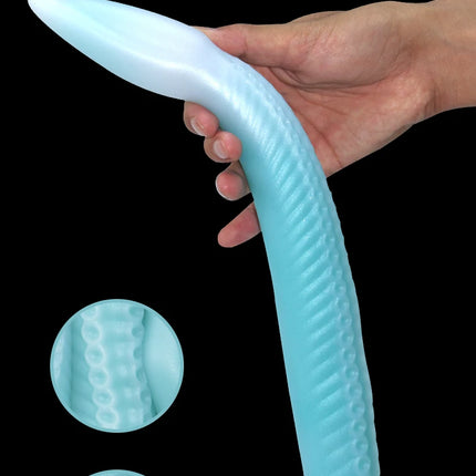 Eel Tentacle Anal Plug Super Long Anal Plug Soft Liquid Silicone Anal Dilator Women's Men's Anal Massage Adult Products