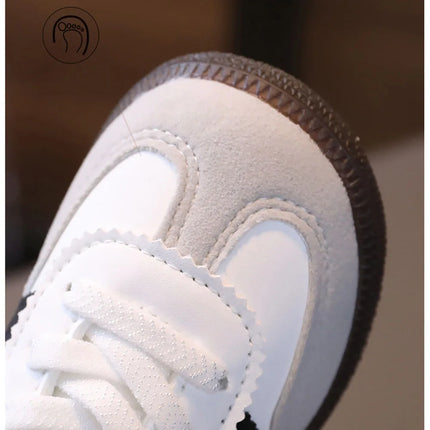PU Leather Sport Shoes For Children Soft-soled Waterproof Girl's Sneakers Ergonomics Anti-slippery Toddler Shoes For Kids