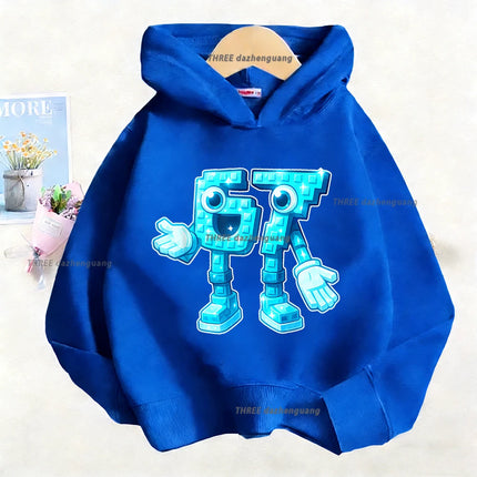 Autumn Children's Comfortable Hoodies 67 Six Seven Digit Print Kid Cute Fleece Sweatshirt Boys Girls Casual Fashion Sport Hooded