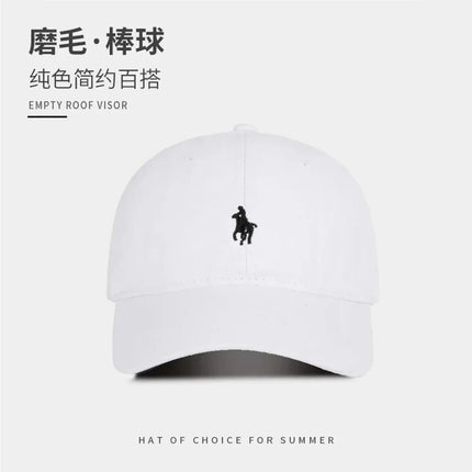 Unisex Polo Cap Cotton Baseball Hat - Embroidered Dad Hat Sun Protection / Casquette Polo Unisexe Coton - Chapeau Baseball