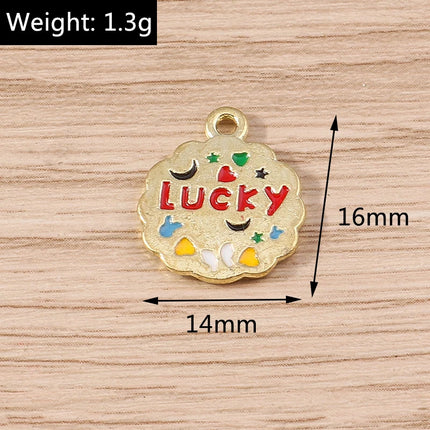 Tusember 10pcs Traditional Chinese Good Fortune Lucky Jade Charms Pendants for Jewelry Making Earrings Necklace Bracelet DIY