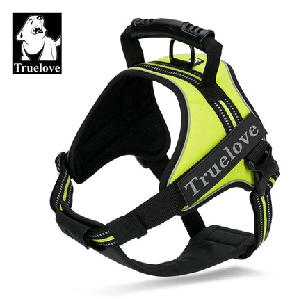 Truelove Dog Harness No-Pull Reflective Stitching Night Visibility Outdoor Adventure Big Dog Harness Match Puppy Vest TLH5753