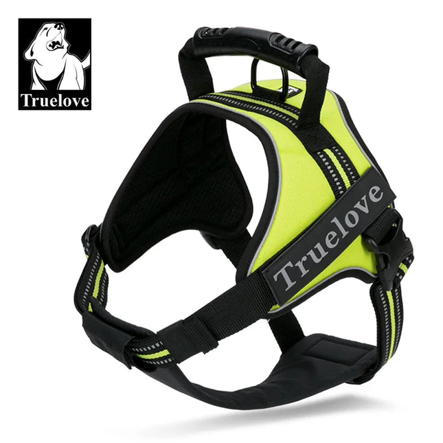 Truelove Dog Harness No-Pull Reflective Stitching Night Visibility Outdoor Adventure Big Dog Harness Match Puppy Vest TLH5753