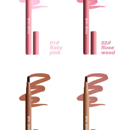 Velvet Brown Lip Liner Pencil Nude Matte Waterproof Non-stick Cup Cherry Red Lip Liner Lip Contour Pen Lipstick Makeup For Woman
