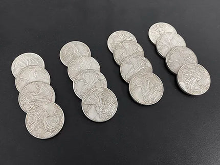 Exploded Walking Liberty Half Dollar by J.C Magie Close up Magic Tricks Coin Multiply Illusion Gimmick Magia Magicians Prop