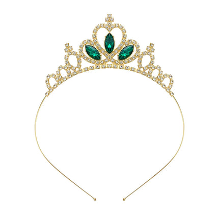 Kids Rhinestone Tiara Princess Headband for Girls Birthday Accessories Bridal Crystal Crown Tiara Wedding Hair Jewelry
