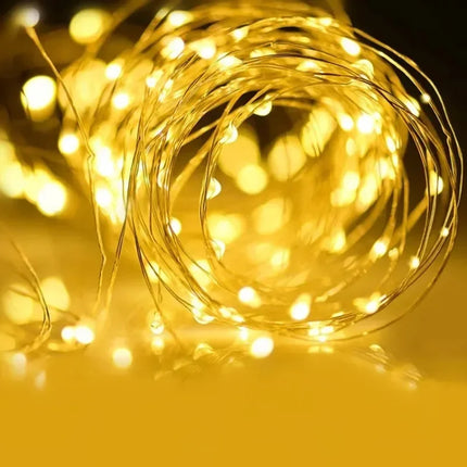 Christmas Party Wedding Decoration Remote Control Waterproof Battery Operated Fairy Lights 5/10/20/30 Meter Copper Wire String
