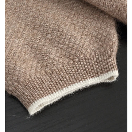 100% Goat Cashmere T-shirt Men's POLO Collar Short Sleeve Pullover 2025 Spring/Autumn New Fashion Knit Business Casual Tank Tops
