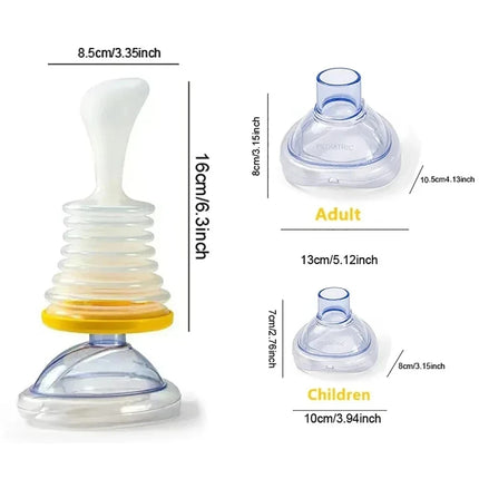 4PCS/3PCS Portable Anti Choking Device Emergency Life Saving Suction Choke First Aid Kit for Kid Adult Kits Rescue With Bag