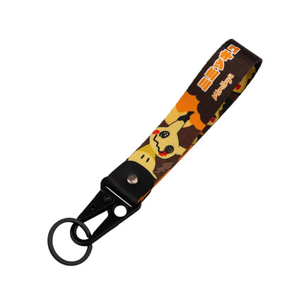 Cartoon Keychain Lanyard Cute Gengar Keyrings Wrist Straps for Backpacks Car Keys Holder Charm Anime Cosplay Accessories
